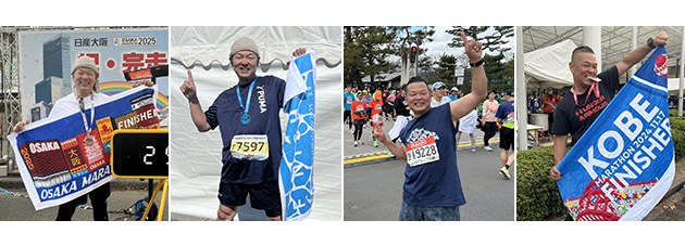 マラソンも走っています